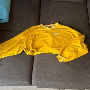 H&M Divided Yellow Striped Top